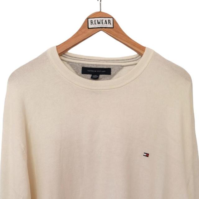 Tommy Hilfiger Men's Jumper - White - XXL on Productcaster.