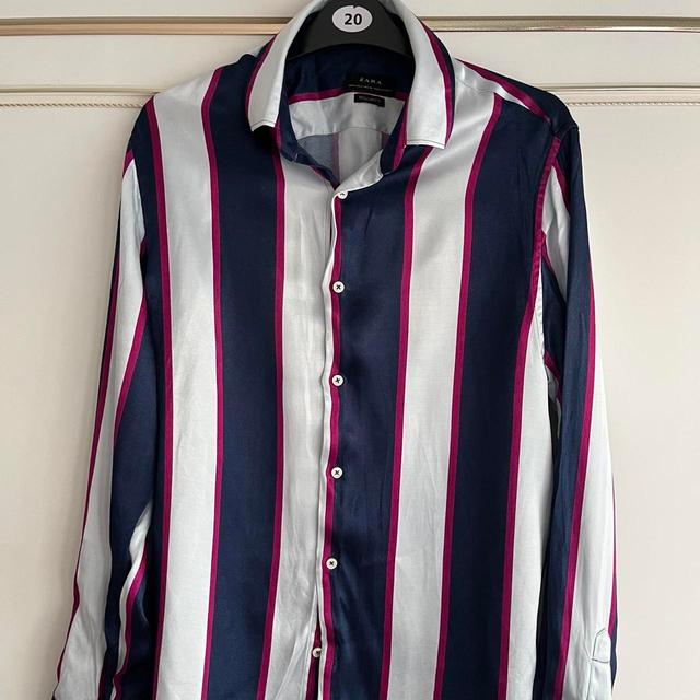 Zara Women's Shirt - Navy - M on Productcaster.