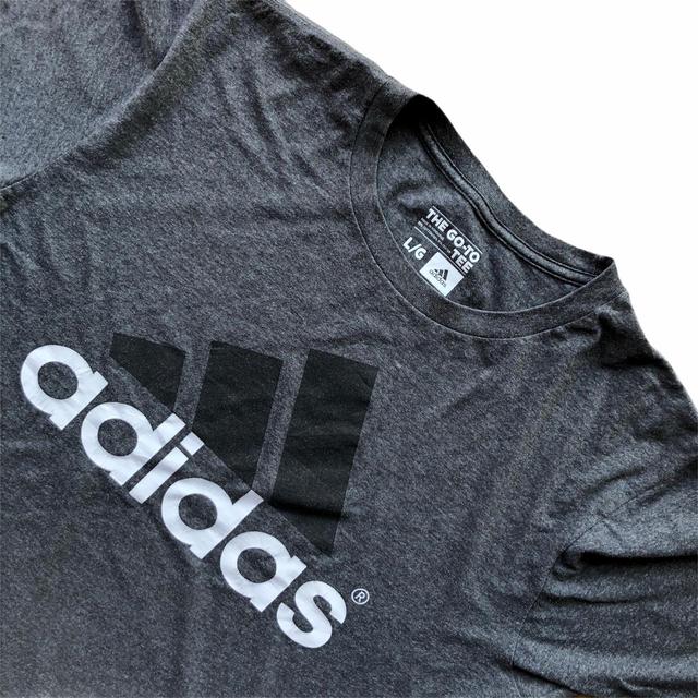 Adidas Men's T-shirt - Grey/Black - L on Productcaster.