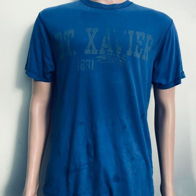 Vintage Men's T-shirt - Blue - L on Productcaster.