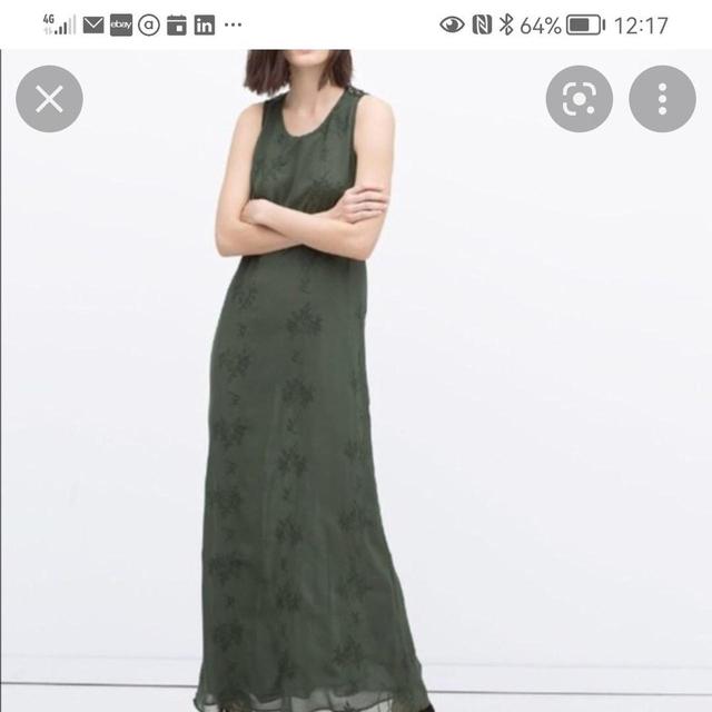 Zara Women's Dress - Green - M on Productcaster.