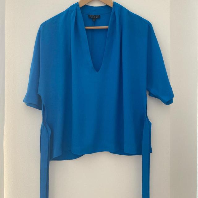 Topshop Women's Blouse - Blue - 6 on Productcaster.