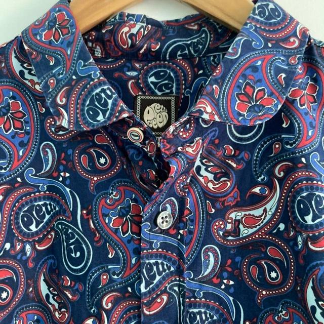 Pretty Green Men's Shirt - Navy/Multi - M on Productcaster.