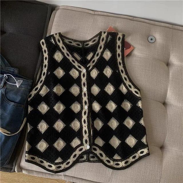 Vintage Women's Vest - Black - One size on Productcaster.