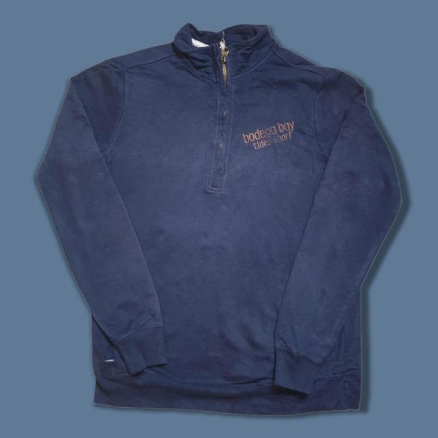 Vintage Men's Sweatshirt - Navy - S on Productcaster.