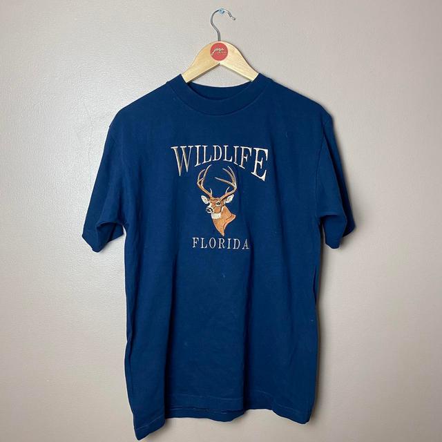 American Vintage Men's T-shirt - Blue - S on Productcaster.