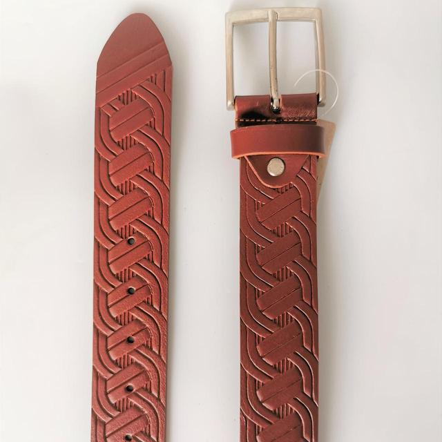 Men's Belt - Tan on Productcaster.