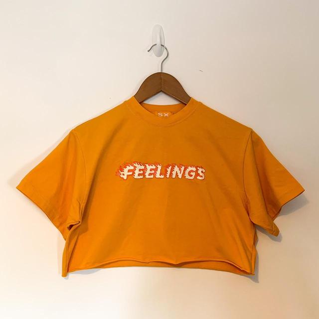 Deadstock Women's Crop top - Orange - S on Productcaster.