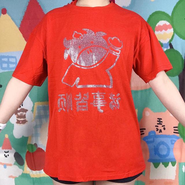 Women's T-shirt - Red - One size on Productcaster.