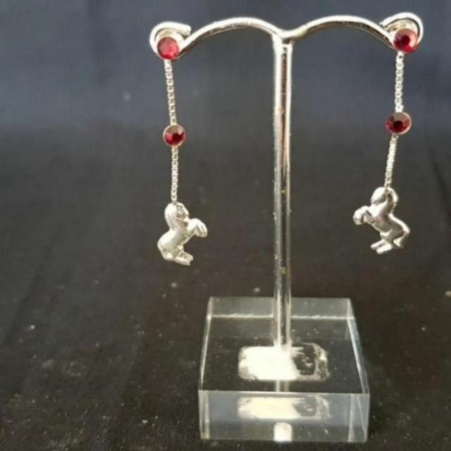 Women's Earrings - Red on Productcaster.