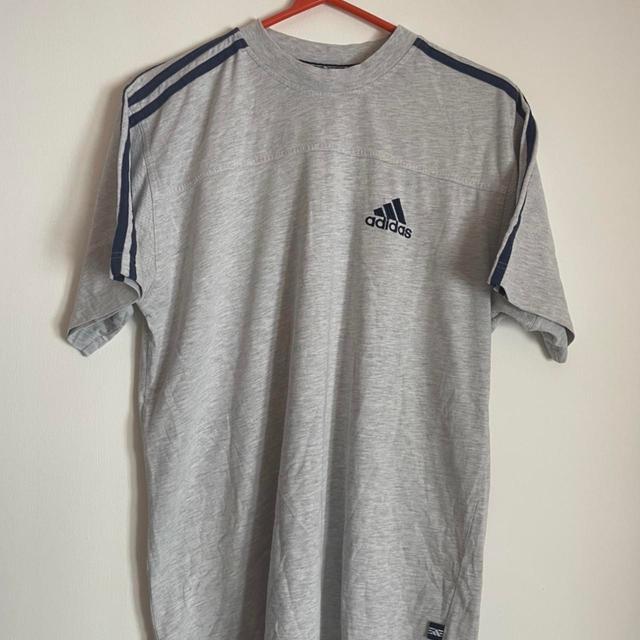 Adidas Men's T-shirt - Navy/Grey - M on Productcaster.