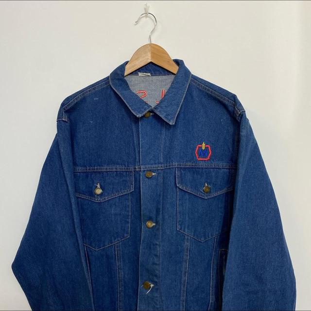 Vintage Men's Jacket - Blue - M on Productcaster.