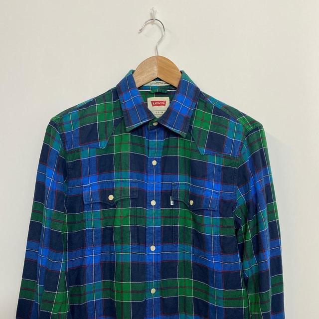 Levi's Men's Shirt - Blue - S on Productcaster.