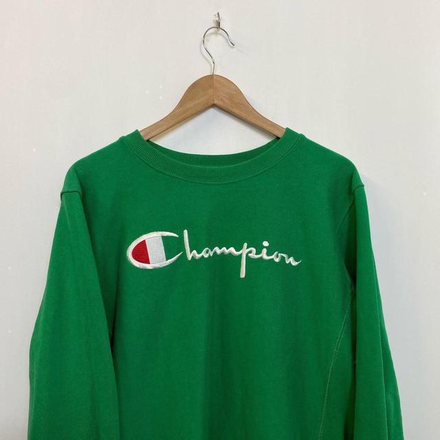 Champion Men's Sweatshirt - Green - L on Productcaster.