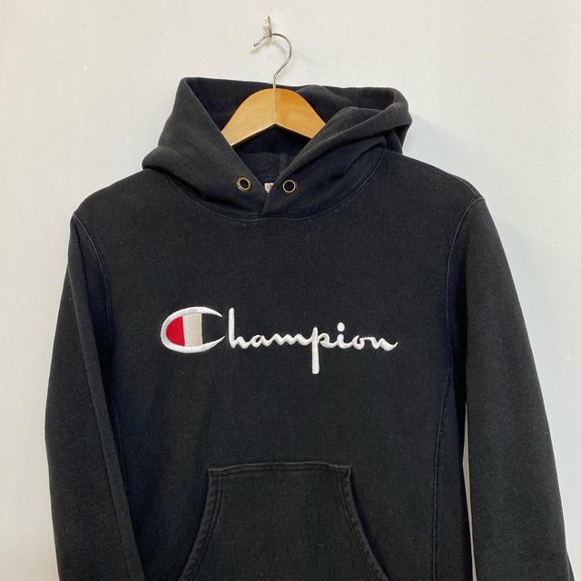 Champion Men's Hoodie - Black - S on Productcaster.