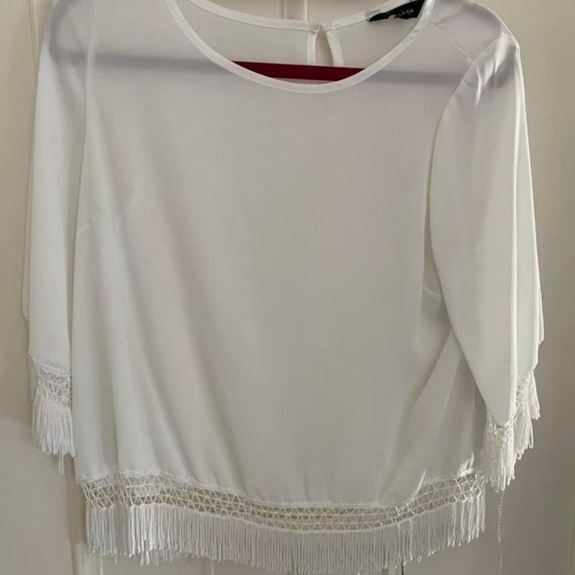 New Look Women's Blouse - White - 14 on Productcaster.