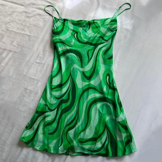 Zara Women's Mini Dress - Green - M on Productcaster.