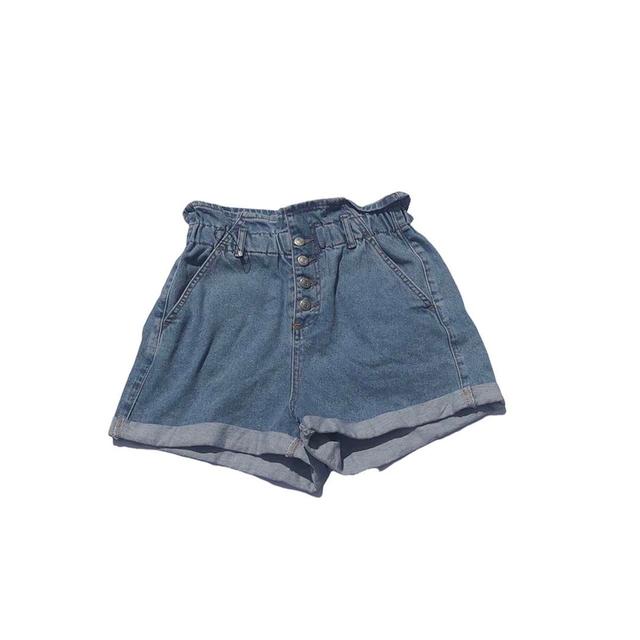 Topshop Women's Shorts - Blue - UK 10 on Productcaster.