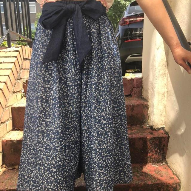 Handmade Women's Wide leg Trousers - Navy - UK 10 on Productcaster.