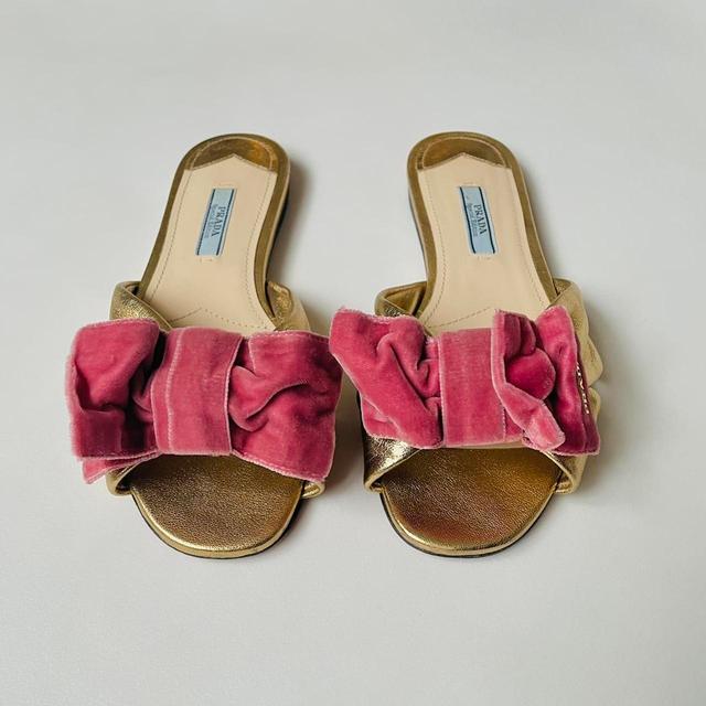 Prada Women's Sandals - Pink - UK 3 on Productcaster.