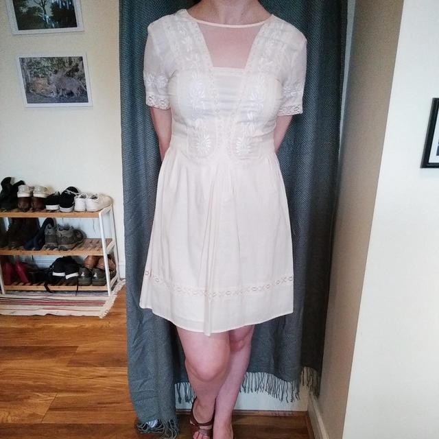 Forever 21 Women's A-line Dress - Cream - S on Productcaster.