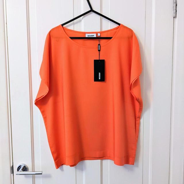 Weekday Women's Top - Orange - L on Productcaster.