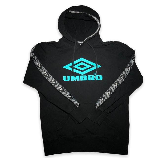 Umbro Men's Hoodie - Black/Blue - M on Productcaster.