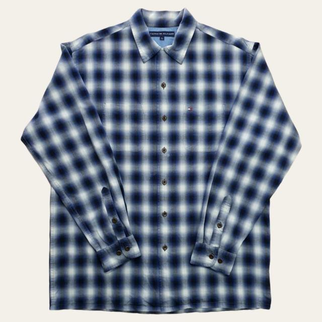 Tommy Hilfiger Men's Shirt - Blue - L on Productcaster.