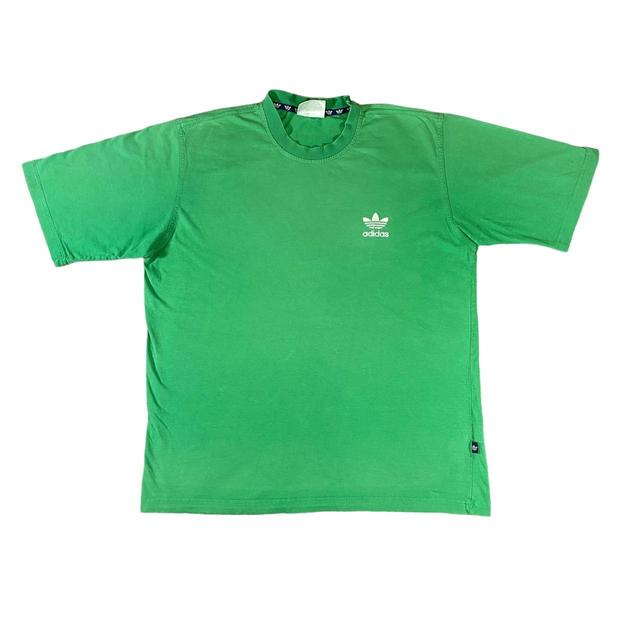 Adidas Men's T-shirt - Green - L on Productcaster.