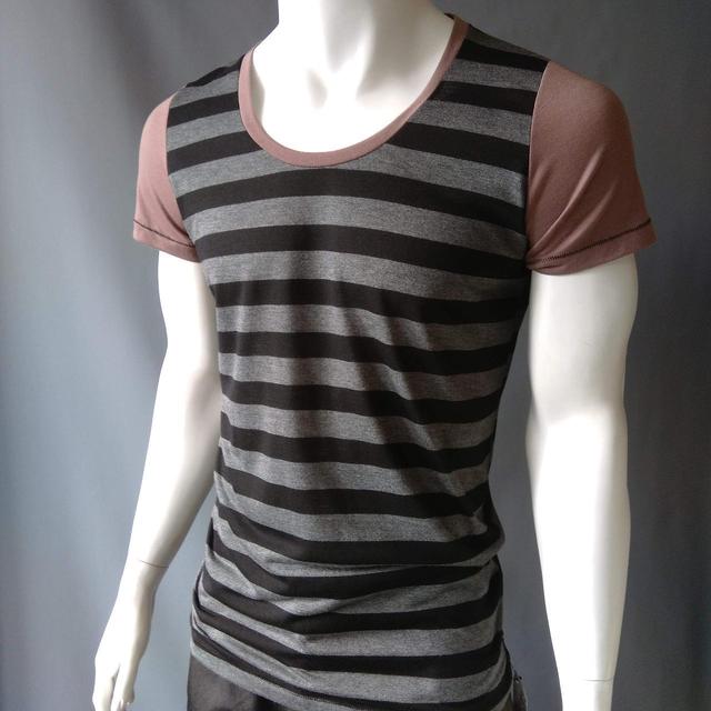 Handmade Men's T-shirt - Black/Grey - L on Productcaster.