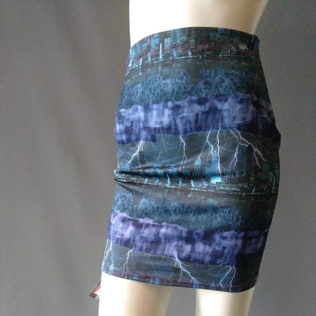 Handmade Women's Mini Skirt - Blue - L on Productcaster.