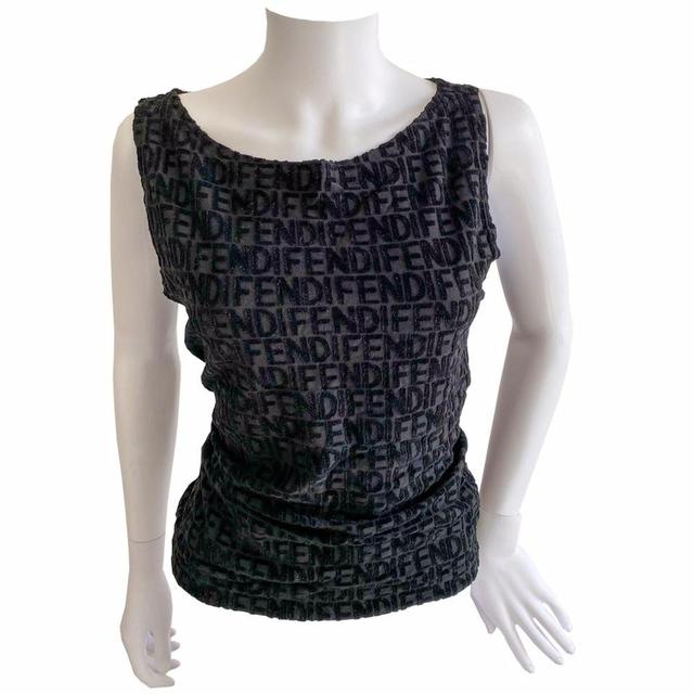 Fendi Women's Vest - Black - M on Productcaster.