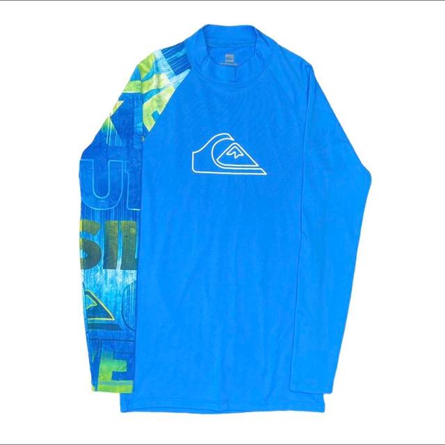 Quiksilver Men's T-shirt - Blue - M on Productcaster.