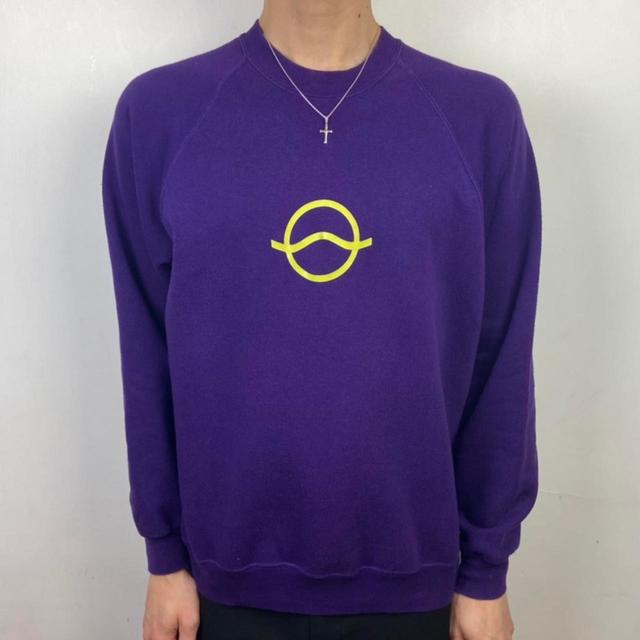 Fruit of the Loom Men's Jumper - Purple - M on Productcaster.