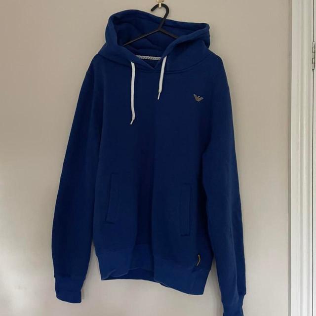 Armani Jeans Men's Hoodie - Blue - L on Productcaster.