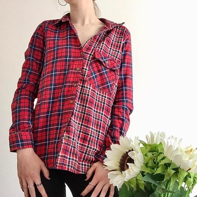 Topshop Women's Shirt - Red/Black - 6 on Productcaster.