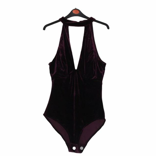 New Look Women's Bodysuit - Burgundy - 10 on Productcaster.