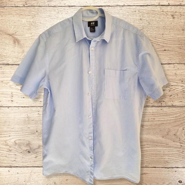 H&M Men's Polo shirt - Blue - M on Productcaster.