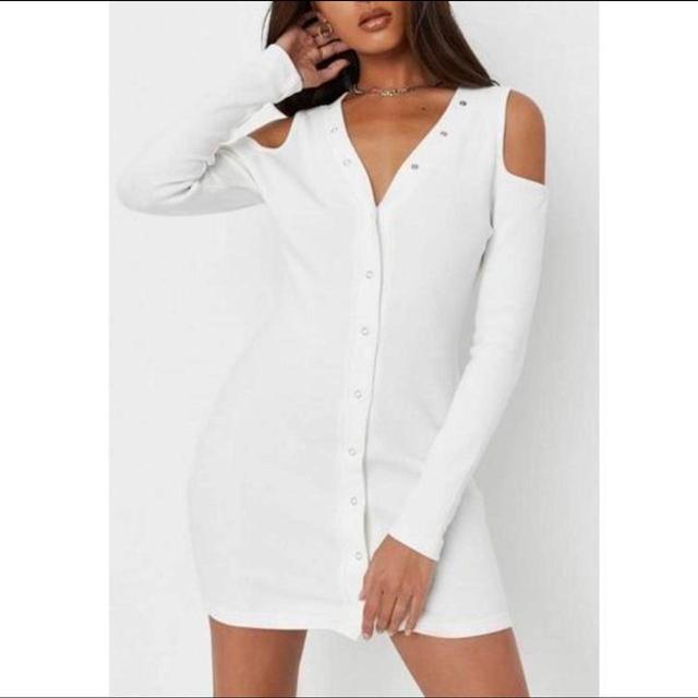 Missguided Women's Bodycon Dress - White - 14 on Productcaster.