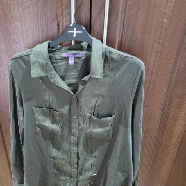 Mango Women's Shirt - Khaki - 14 on Productcaster.