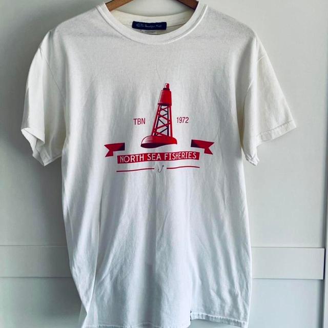 Custom Men's T-shirt - White/Red - M on Productcaster.