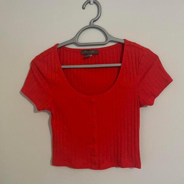 Primark Women's Crop top - Red - 6 on Productcaster.