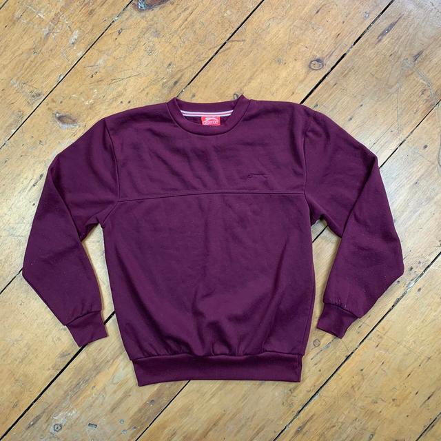 Slazenger Men's Sweatshirt - Burgundy - S on Productcaster.