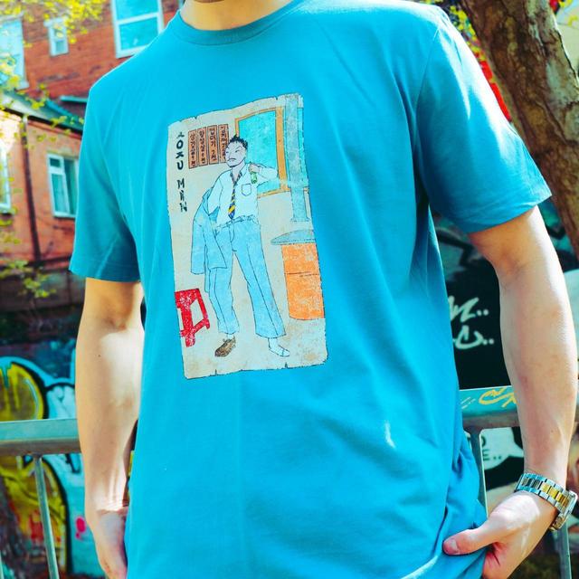 Designer Men's T-shirt - Blue - M on Productcaster.