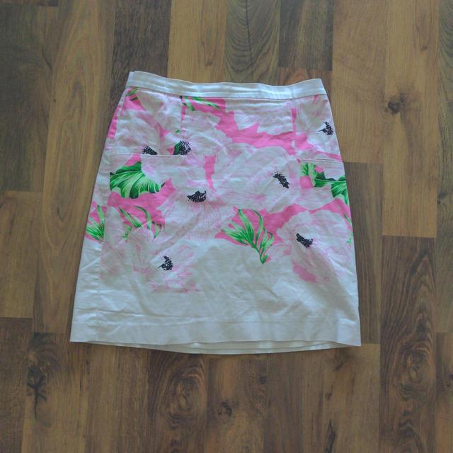 French Connection Women's Skirt - Green/Pink - UK 8 on Productcaster.