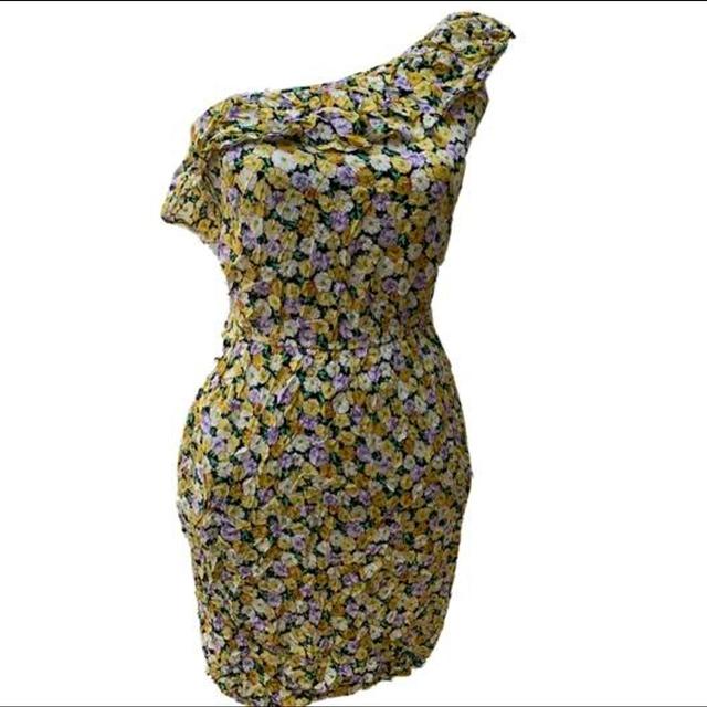 Warehouse Women's Mini Dress - Yellow - 10 on Productcaster.