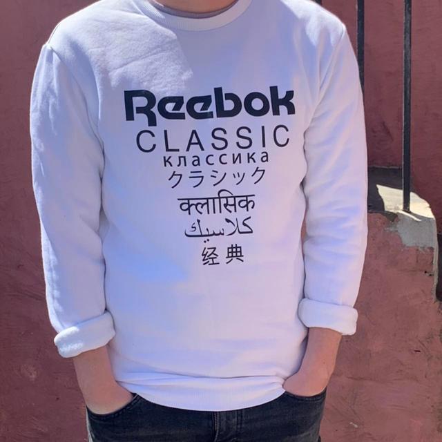 Reebok Men's Sweatshirt - White - S on Productcaster.