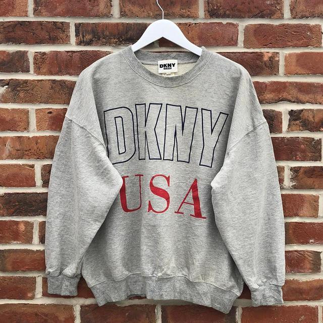 DKNY Men's Jumper - Grey - L on Productcaster.