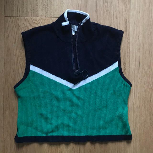 Urban Outfitters Women's Crop top - Black/Green - S on Productcaster.