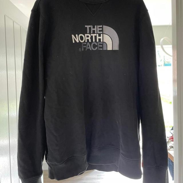 The North Face Men's Sweatshirt - Black/White - XL on Productcaster.